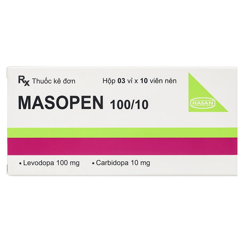 Masopen 100/10 điều trị hội chứng Parkinson (3 vỉ x 10 viên) - 1